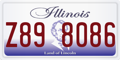 IL license plate Z898086