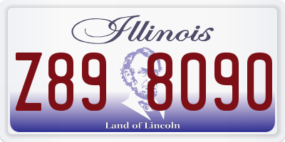 IL license plate Z898090