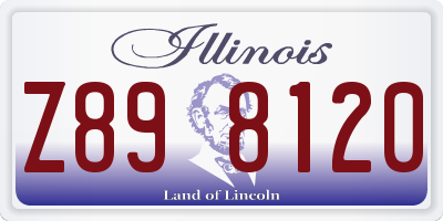IL license plate Z898120
