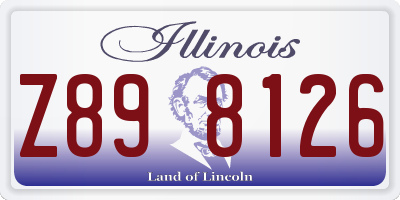 IL license plate Z898126