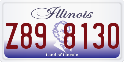 IL license plate Z898130