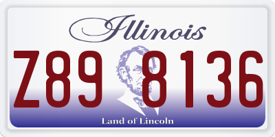 IL license plate Z898136