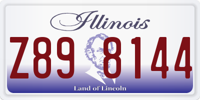 IL license plate Z898144