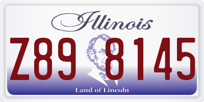 IL license plate Z898145