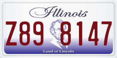 IL license plate Z898147