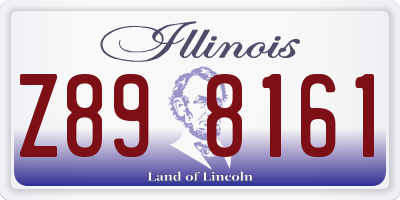 IL license plate Z898161