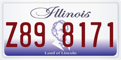 IL license plate Z898171