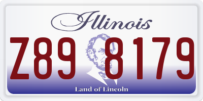 IL license plate Z898179