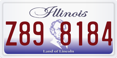 IL license plate Z898184