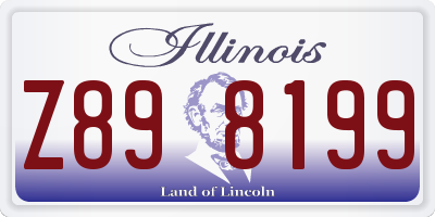 IL license plate Z898199