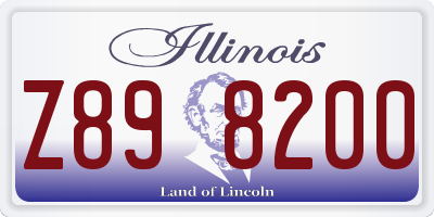 IL license plate Z898200