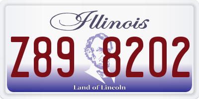 IL license plate Z898202