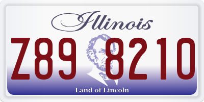 IL license plate Z898210