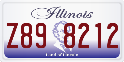 IL license plate Z898212