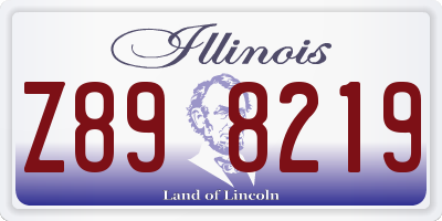 IL license plate Z898219