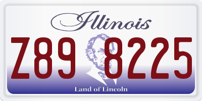 IL license plate Z898225