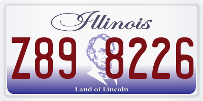 IL license plate Z898226
