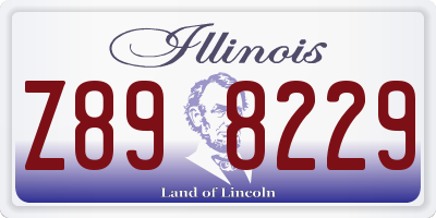 IL license plate Z898229