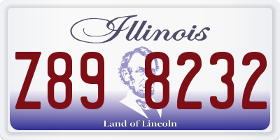 IL license plate Z898232