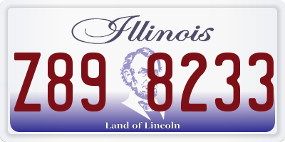 IL license plate Z898233