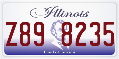 IL license plate Z898235