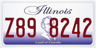 IL license plate Z898242