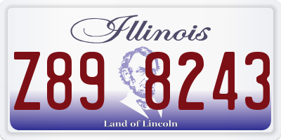 IL license plate Z898243