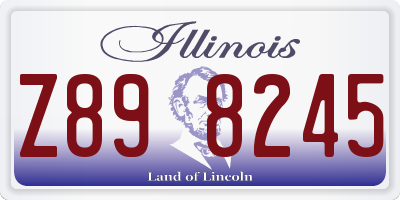 IL license plate Z898245