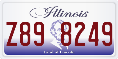 IL license plate Z898249