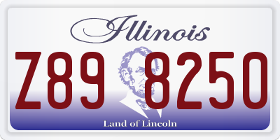 IL license plate Z898250