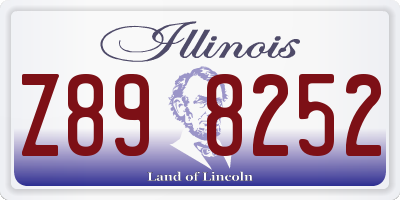 IL license plate Z898252