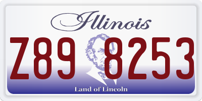 IL license plate Z898253