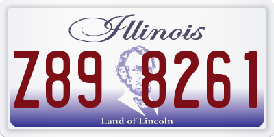 IL license plate Z898261