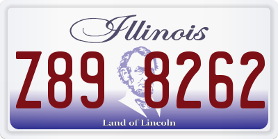 IL license plate Z898262