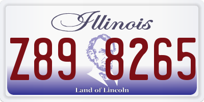 IL license plate Z898265