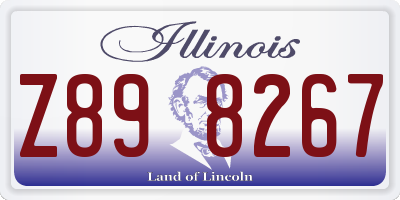 IL license plate Z898267