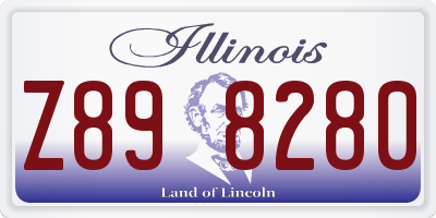 IL license plate Z898280