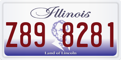 IL license plate Z898281