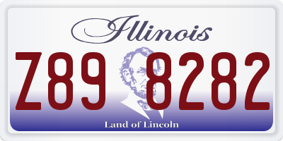 IL license plate Z898282