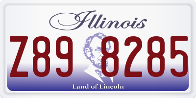IL license plate Z898285
