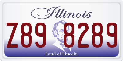 IL license plate Z898289