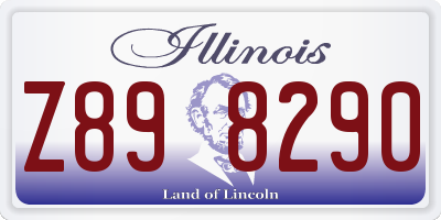 IL license plate Z898290