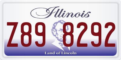 IL license plate Z898292