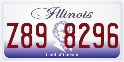 IL license plate Z898296