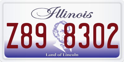 IL license plate Z898302