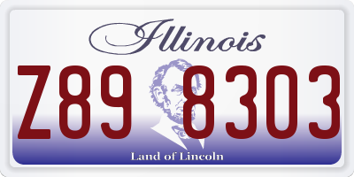 IL license plate Z898303