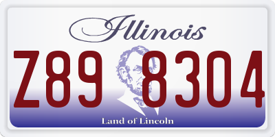IL license plate Z898304