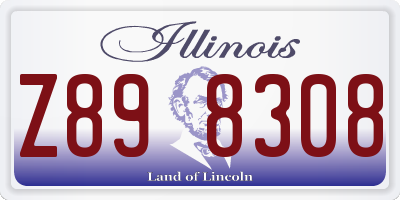 IL license plate Z898308
