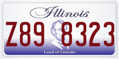 IL license plate Z898323
