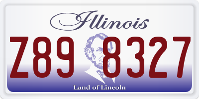 IL license plate Z898327